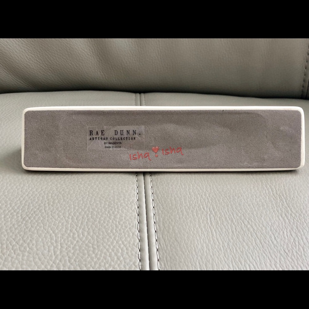 RAE DUNN LL START WITH YES Desk Plaque Paperweight - Picture 5 of 5